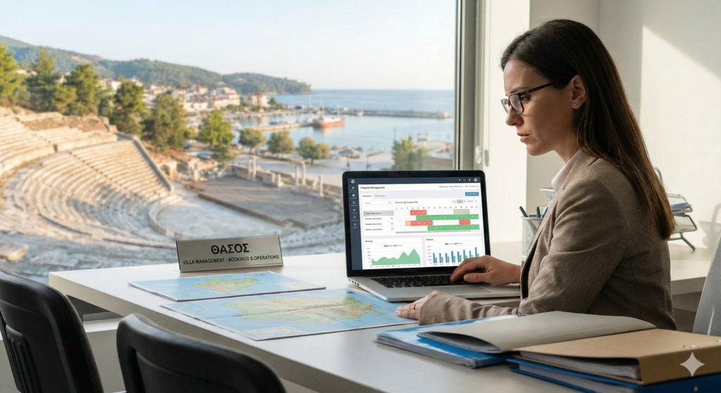 Hotel booking and reservation management in Thassos